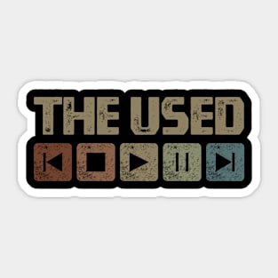 The Used Control Button Sticker